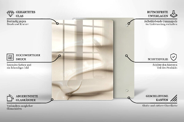 Abdeckung induktionskochfeld Cremiges Eis