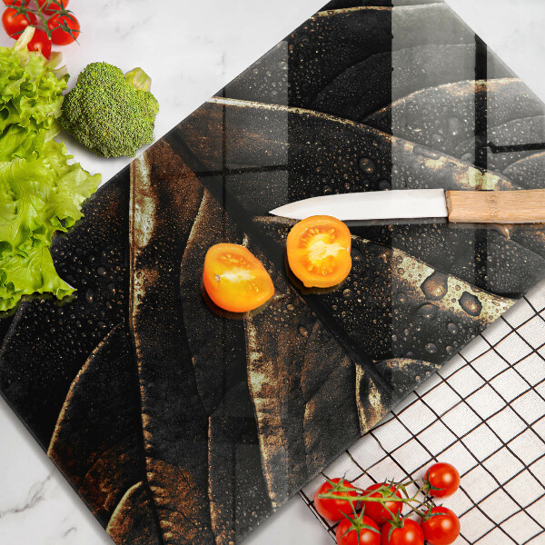 Abdeckung induktionskochfeld Gold Blatt