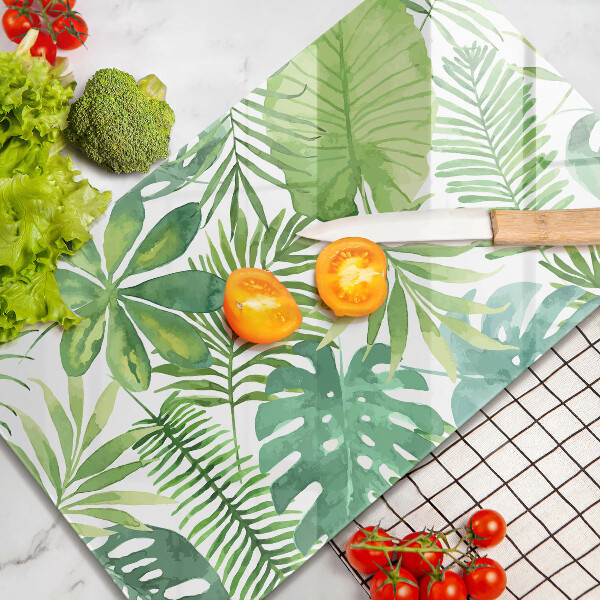 Herd abdeckplatte Aquarell-Boho-Blätter