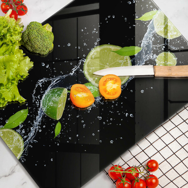 Herd abdeckplatte Saftige Limetten in Wasser