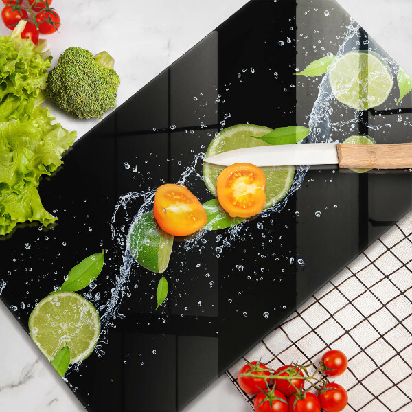 Herd abdeckplatte Saftige Limetten in Wasser