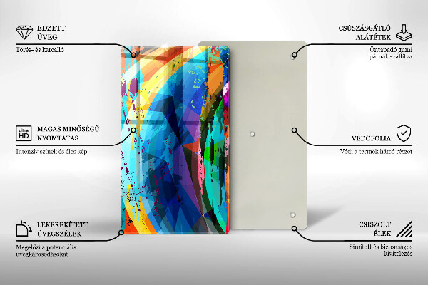 Herd abdeckplatte Bunte Farbflecken