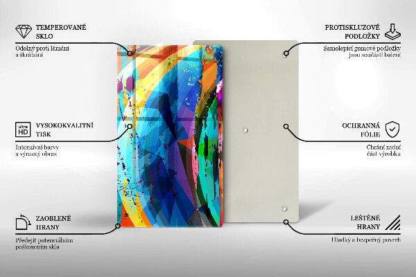 Herd abdeckplatte Bunte Farbflecken