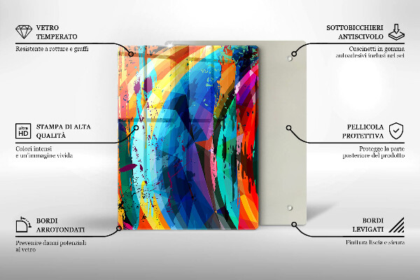 Herd abdeckplatte Bunte Farbflecken