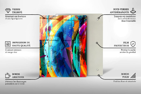 Herd abdeckplatte Bunte Farbflecken