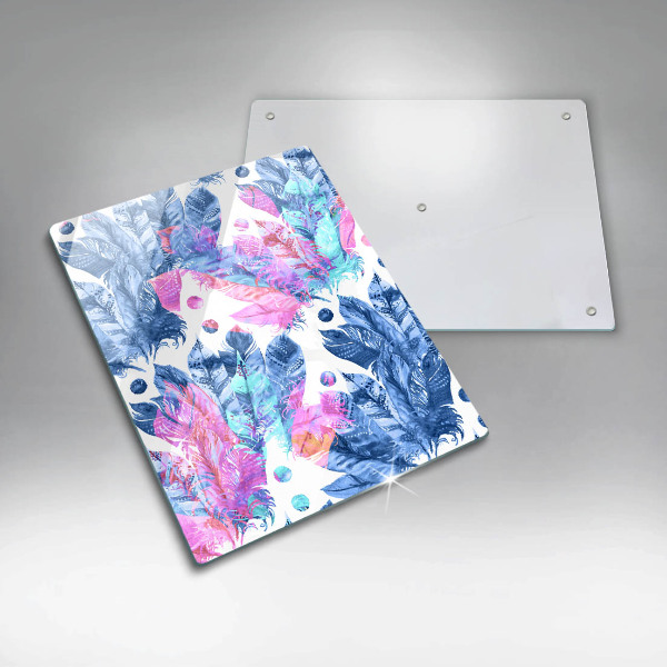 Herd abdeckplatte Federn-Boho-Illustration