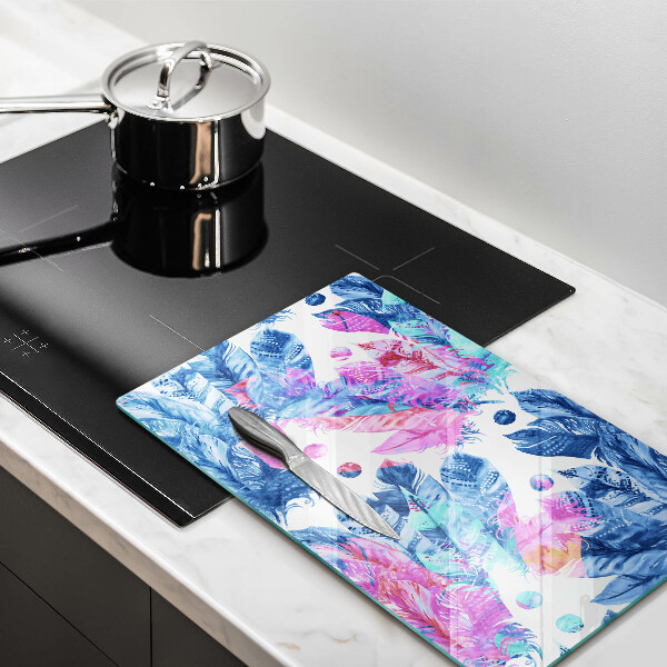 Herd abdeckplatte Federn-Boho-Illustration