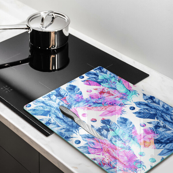 Herd abdeckplatte Federn-Boho-Illustration