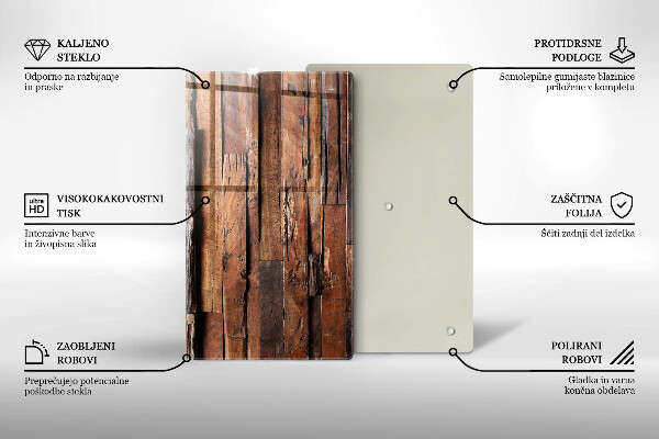 Herd abdeckplatte Dekorative Holzbretter