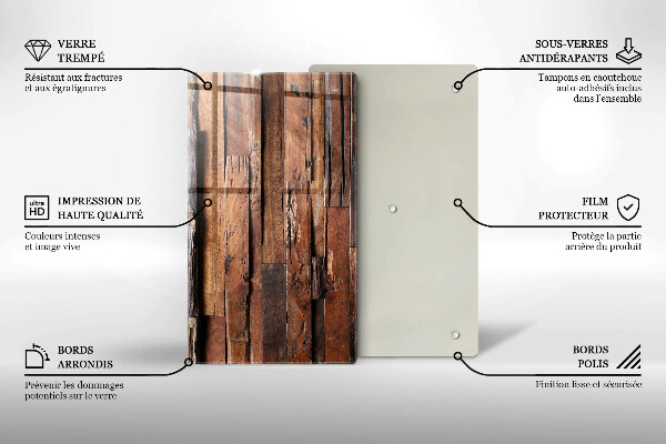 Herd abdeckplatte Dekorative Holzbretter