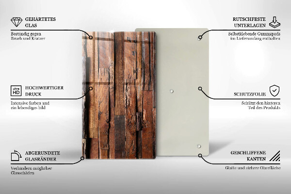 Herd abdeckplatte Dekorative Holzbretter