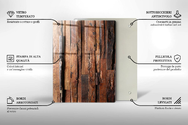 Herd abdeckplatte Dekorative Holzbretter