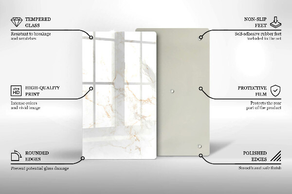 Herd abdeckplatte Eleganter Marmorstein