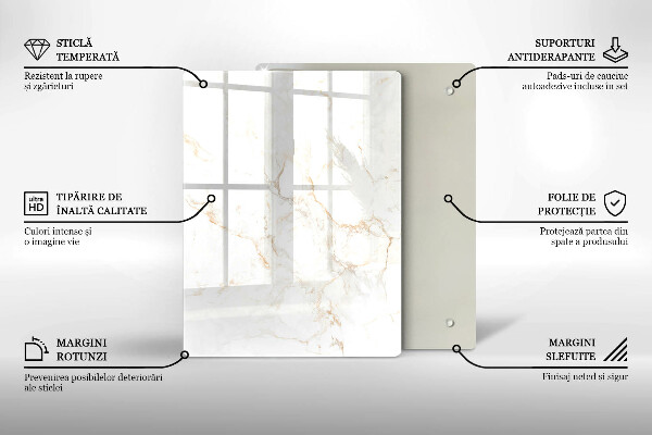 Herd abdeckplatte Eleganter Marmorstein