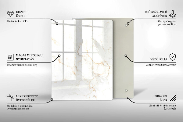 Herd abdeckplatte Eleganter Marmorstein