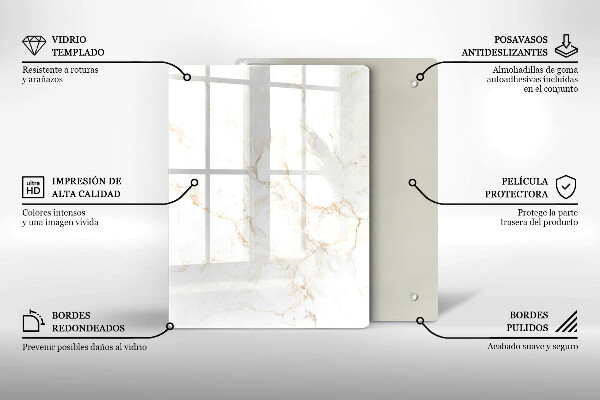 Herd abdeckplatte Eleganter Marmorstein