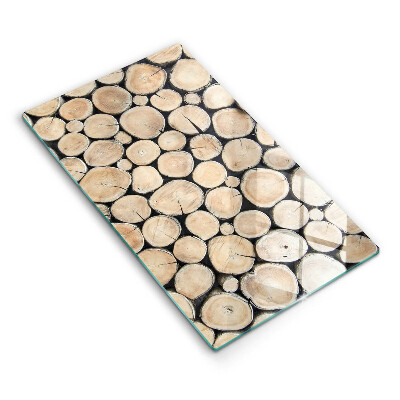 Herd abdeckplatte Baumstämme aus Holz