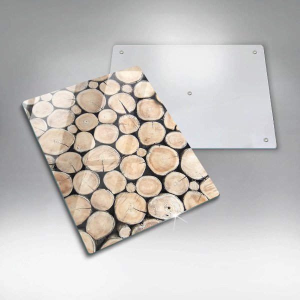 Herd abdeckplatte Baumstämme aus Holz