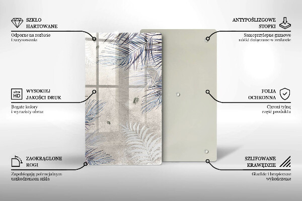 Schutz für induktionskochfeld Subtile Blätter