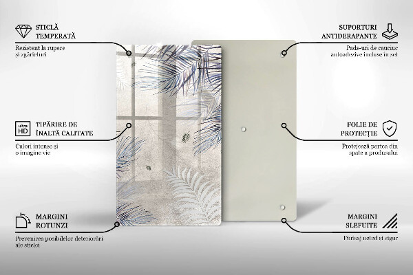Schutz für induktionskochfeld Subtile Blätter
