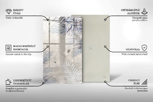 Schutz für induktionskochfeld Subtile Blätter