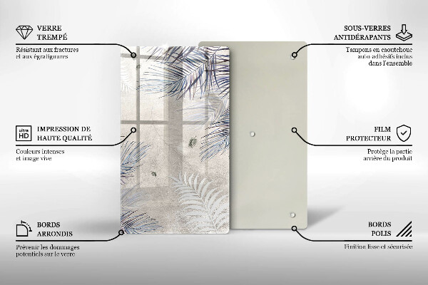 Schutz für induktionskochfeld Subtile Blätter