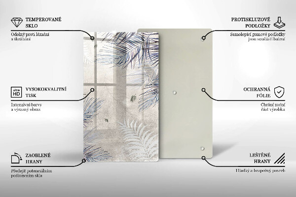 Schutz für induktionskochfeld Subtile Blätter