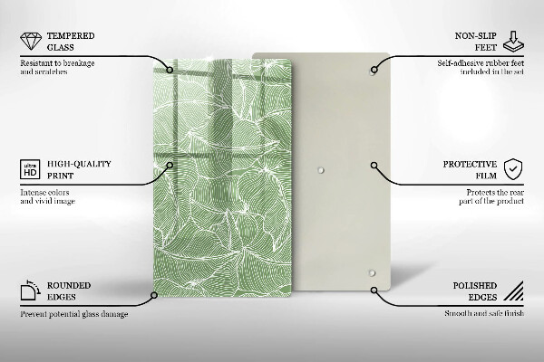 Herd abdeckplatte Lineare Blätter