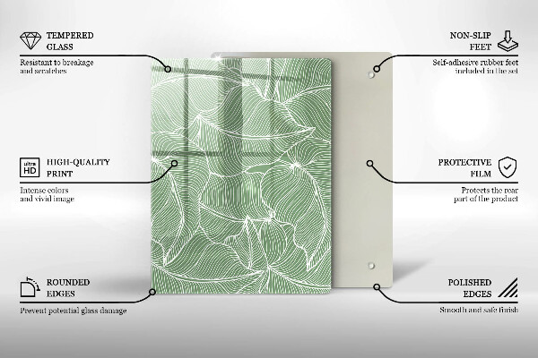 Herd abdeckplatte Lineare Blätter