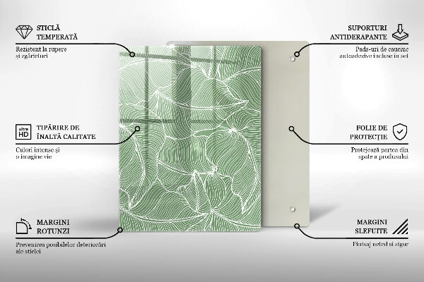 Herd abdeckplatte Lineare Blätter