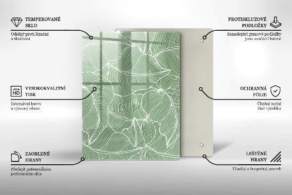 Herd abdeckplatte Lineare Blätter