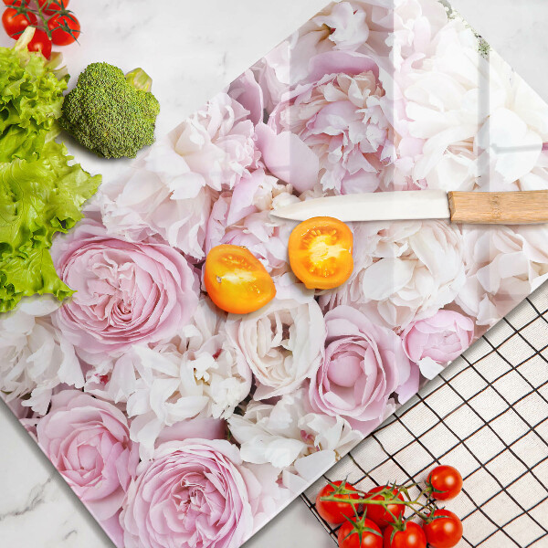 Herd abdeckplatte Pfingstrosenstrauß