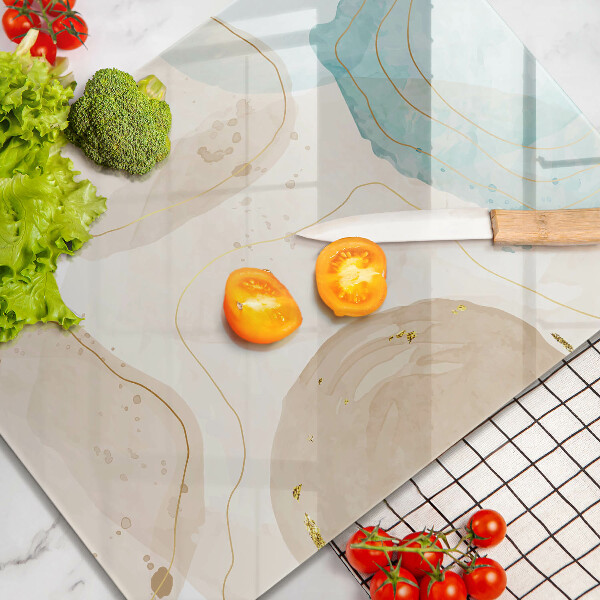 Herd abdeckplatte Boho-Flecken und Gold