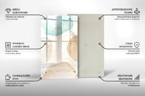 Herd abdeckplatte Boho-Flecken und Gold