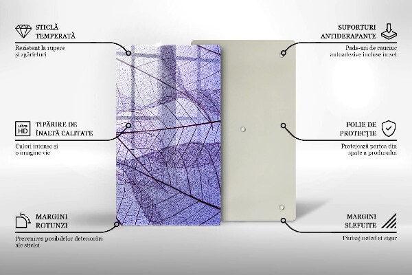 Herd abdeckplatte Blätter mit Adern
