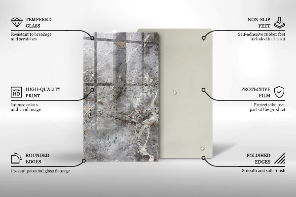 Herd abdeckplatte Steinstruktur