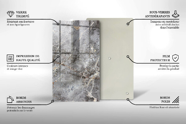 Herd abdeckplatte Steinstruktur