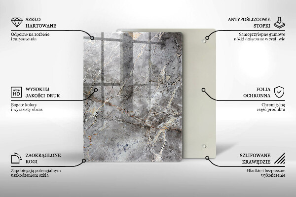 Herd abdeckplatte Steinstruktur