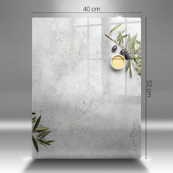 Herd abdeckplatte Oliven auf Beton