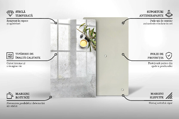 Herd abdeckplatte Oliven auf Beton