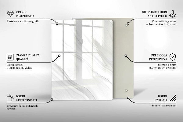 Herd abdeckplatte Zarter Marmor