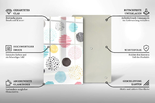 Herd abdeckplatte Bemalte Formen