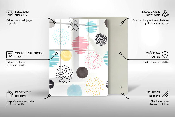 Herd abdeckplatte Bemalte Formen