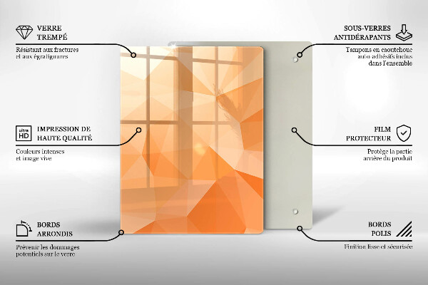 Herd abdeckplatte Geometrischer Hintergrund