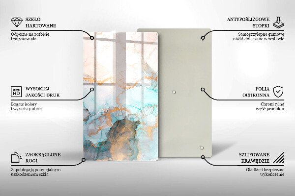 Herd abdeckplatte Marmorabstraktion