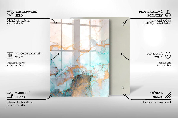 Herd abdeckplatte Marmorabstraktion