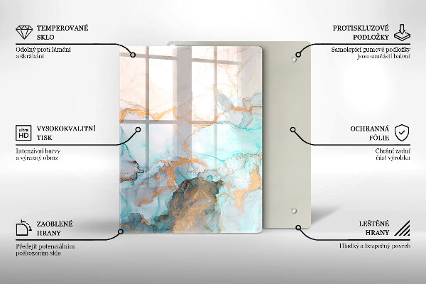 Herd abdeckplatte Marmorabstraktion