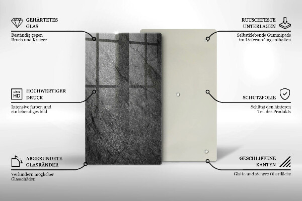 Herd abdeckplatte Steinstruktur