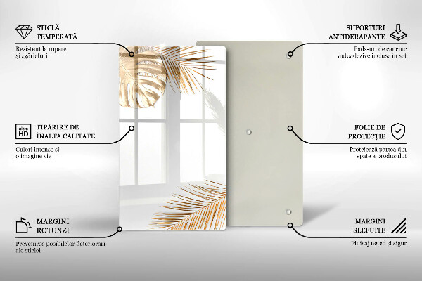 Herd abdeckplatte Goldene Blätter