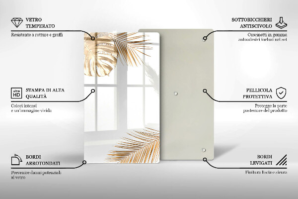 Herd abdeckplatte Goldene Blätter